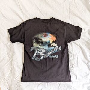 HARLEY DAVIDSON Honolulu Hawaii Tee 75 Year Anniversary Size M